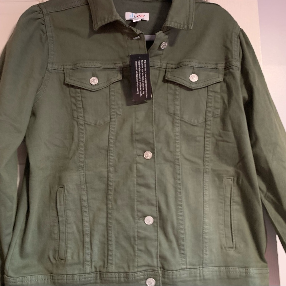 Denim & co. 
Green denim jacket